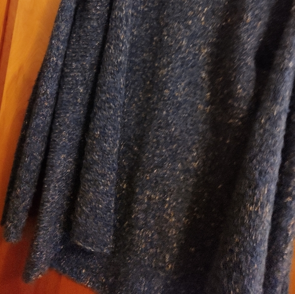 Charter Club open knit cardigan. Blue with brown/orange flecks. Women's M. - Picture 9 of 14